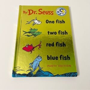 Dr Seuss One Fish Two Fish Red Fish Blue Fish Party Edition 50 Years Book